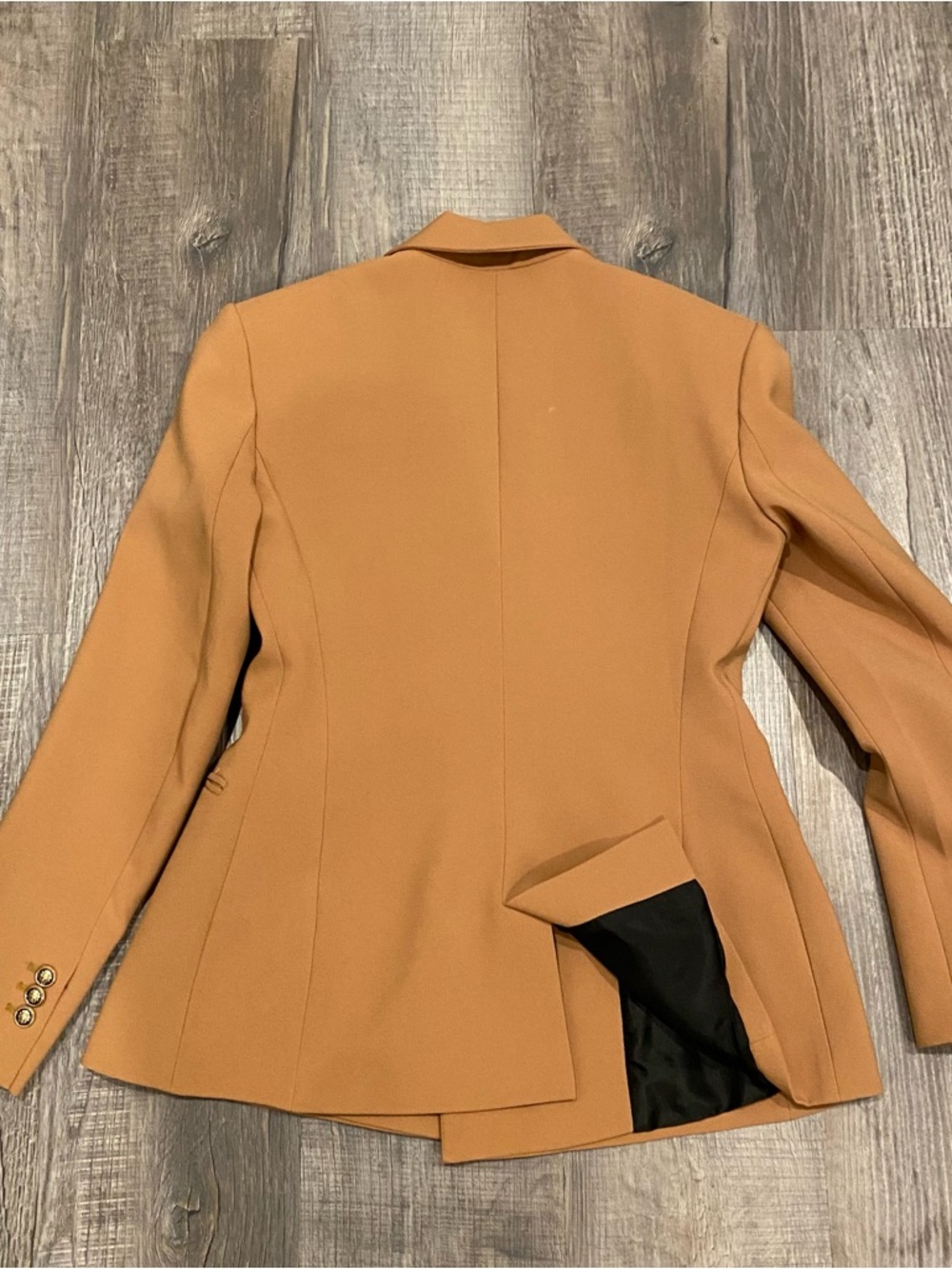 ZARA Double Breasted Camel Blazer XS - Picture 8 of 16